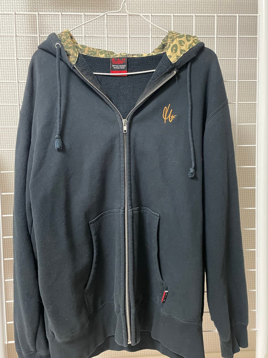 빈티지 호피 프린팅 후드집업 상품이미지2