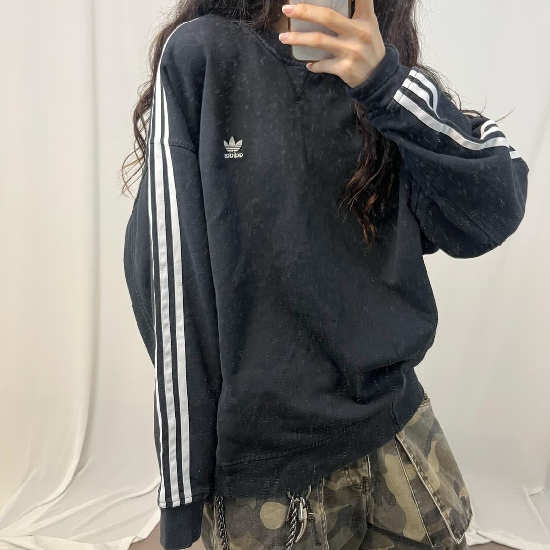 Adidas black Firebird sweatshirt 상품이미지3