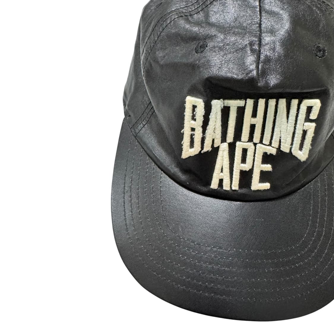 베이프(BAPE) 아치 로고 레더 볼캡 상품이미지2