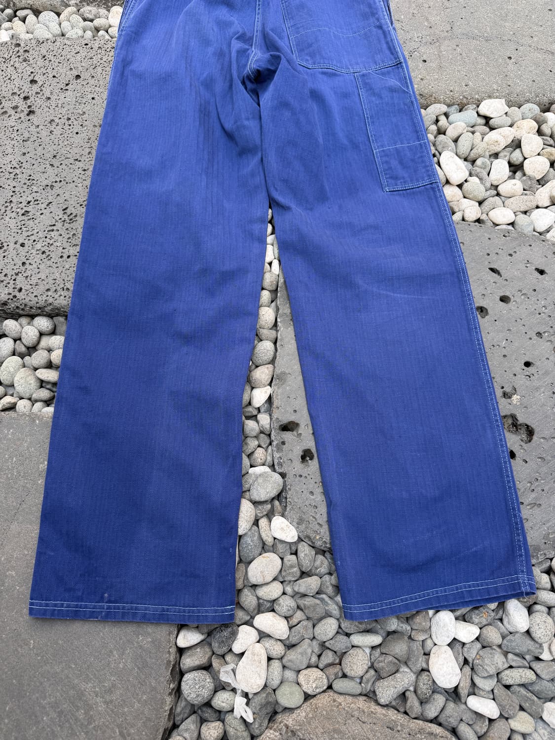 OLD VINTAGE WASHED NAVY HBT 헤링본 프렌치워크팬츠 상품이미지9