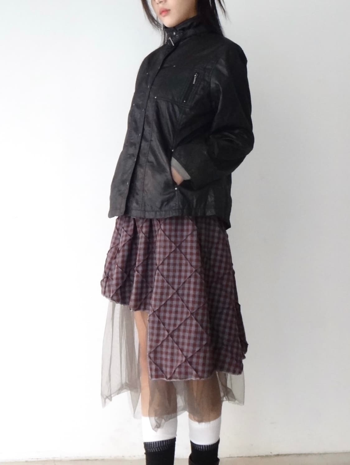 Buckle wind jacket / black 상품이미지6