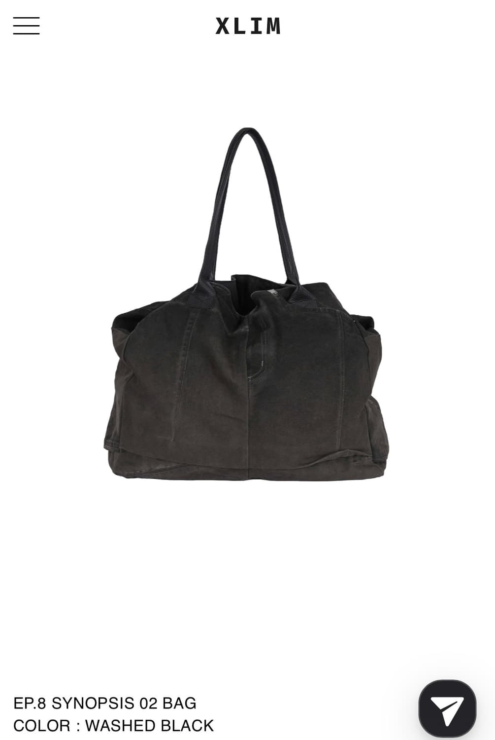 EP.8 SYNOPSIS 02 BAG WASHED BLACK 상품이미지2