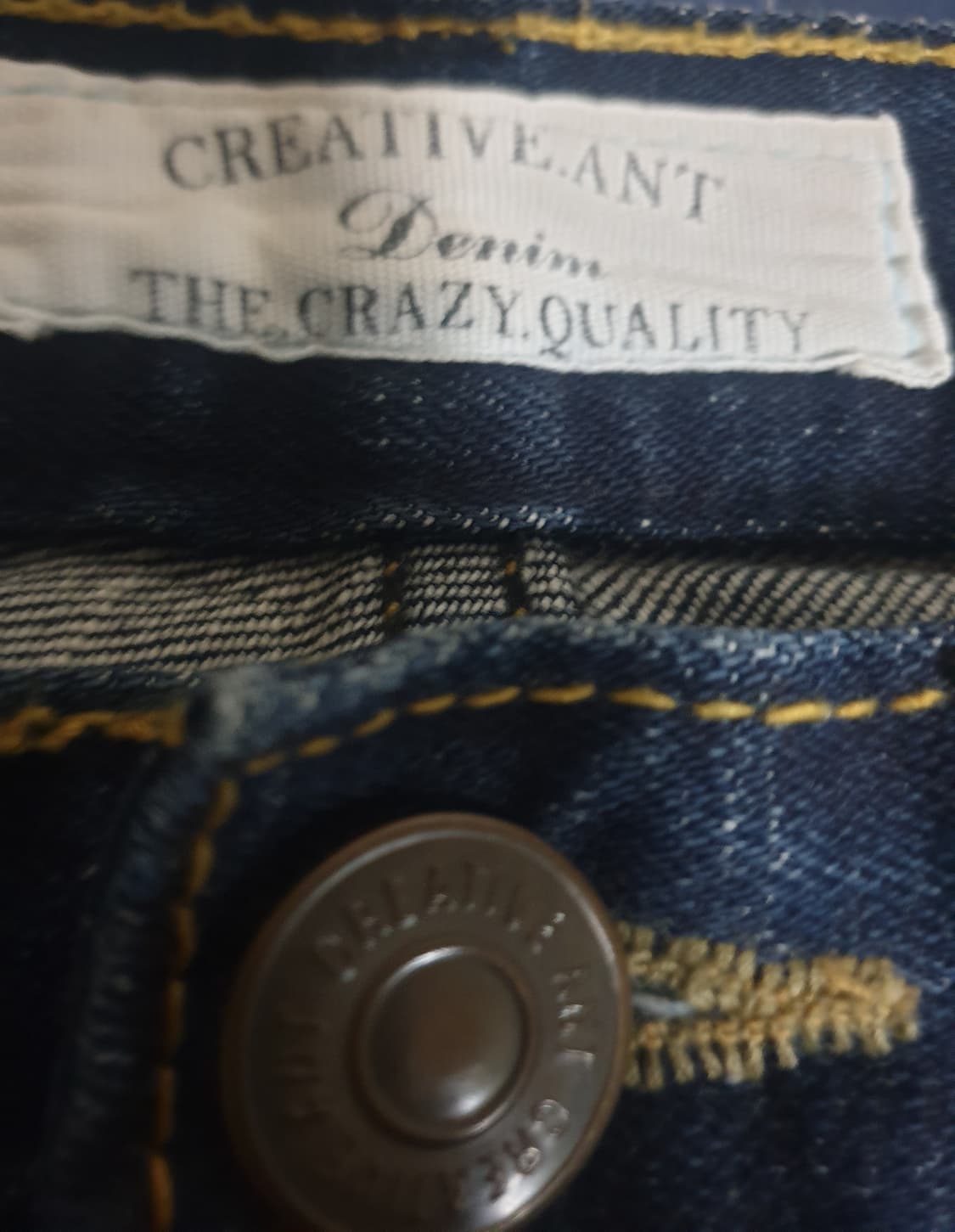 크리에이티브 앤트 빈티지 워싱 페인팅 데님 팬츠 (허리 34) 상품이미지2