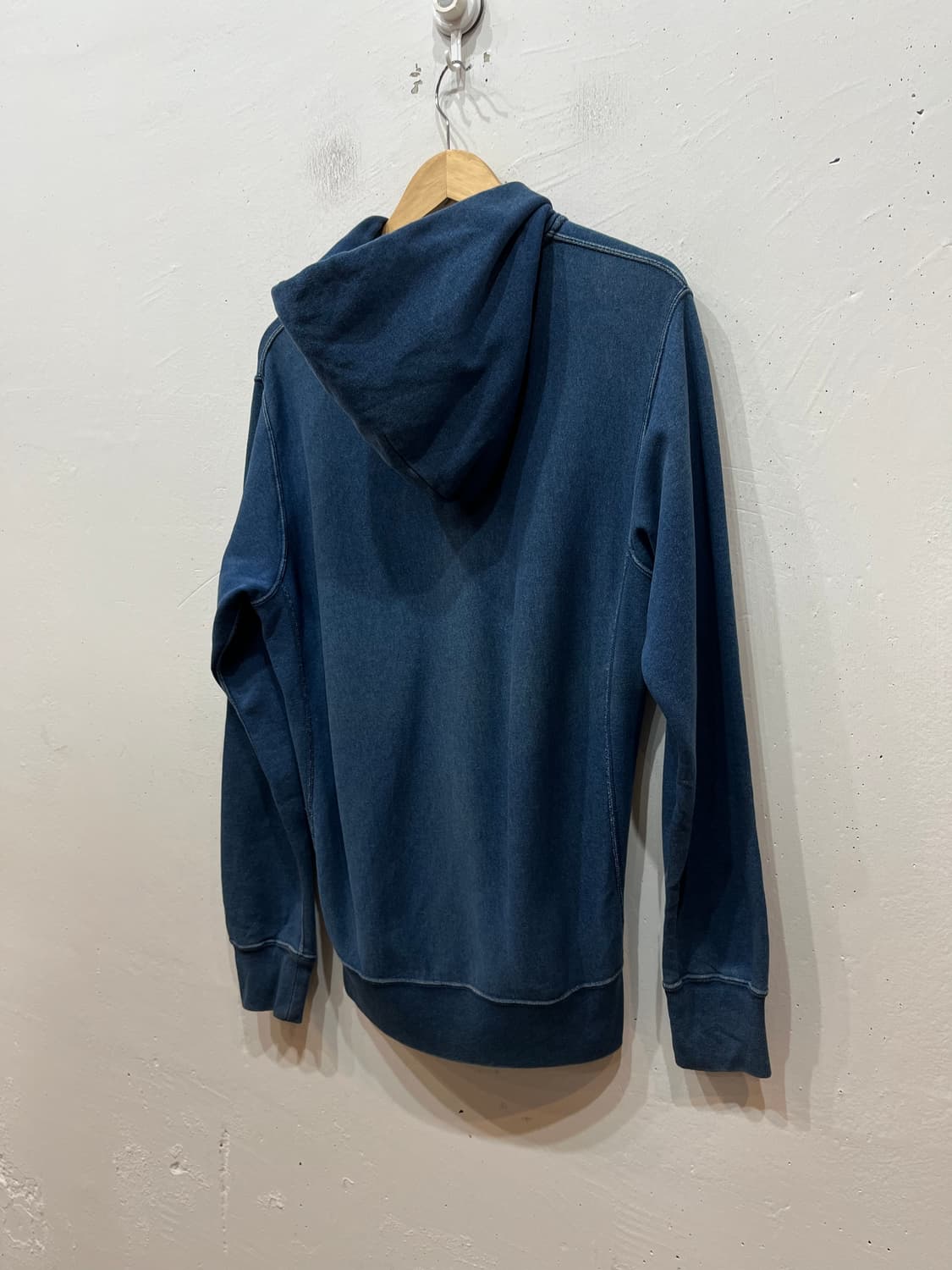 챔피온 재팬 리버스위브 워시드 블루 후드집업  상품이미지4