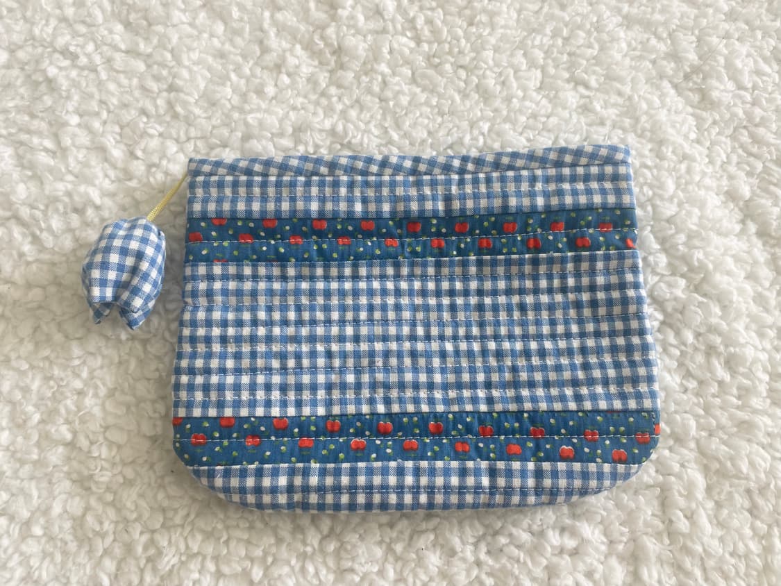 모리걸 빈티지 사과 파우치 🍎🍏🩵 상품이미지1