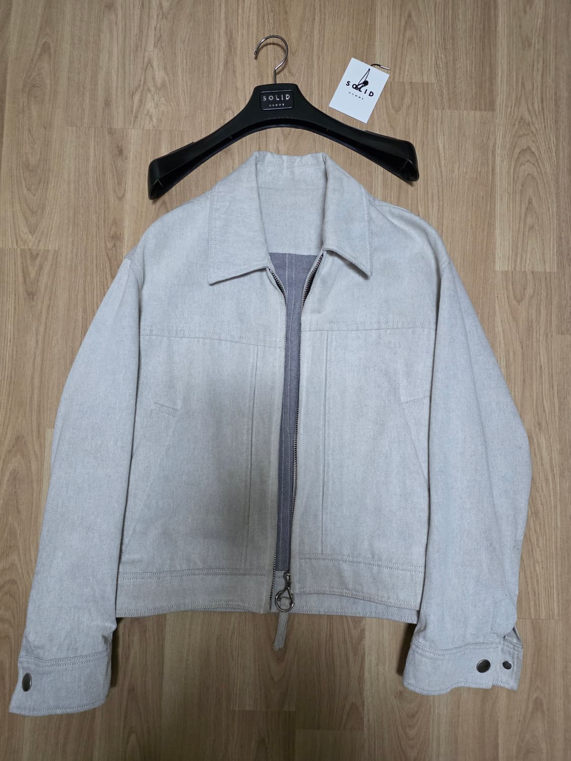 솔리드옴므 아이보리 데님 자켓 48 상품이미지1