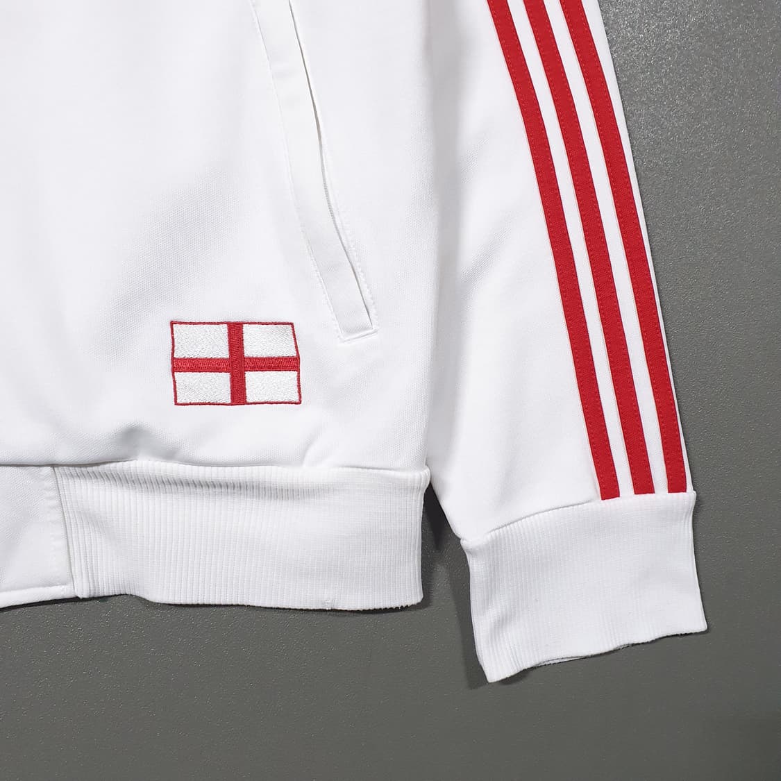 L 아디다스 대장급 희귀 불독 런던 져지 흰빨 레드 화이트 트랙탑 져지 상품이미지4