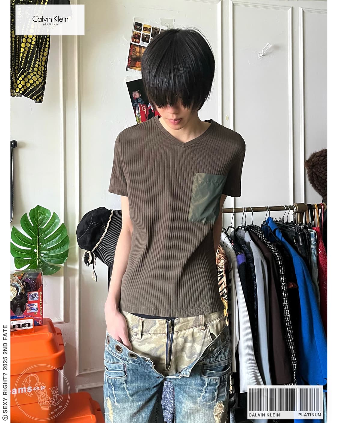 Calvin Klein PLATINUM 1/2 Golgi Top 상품이미지1