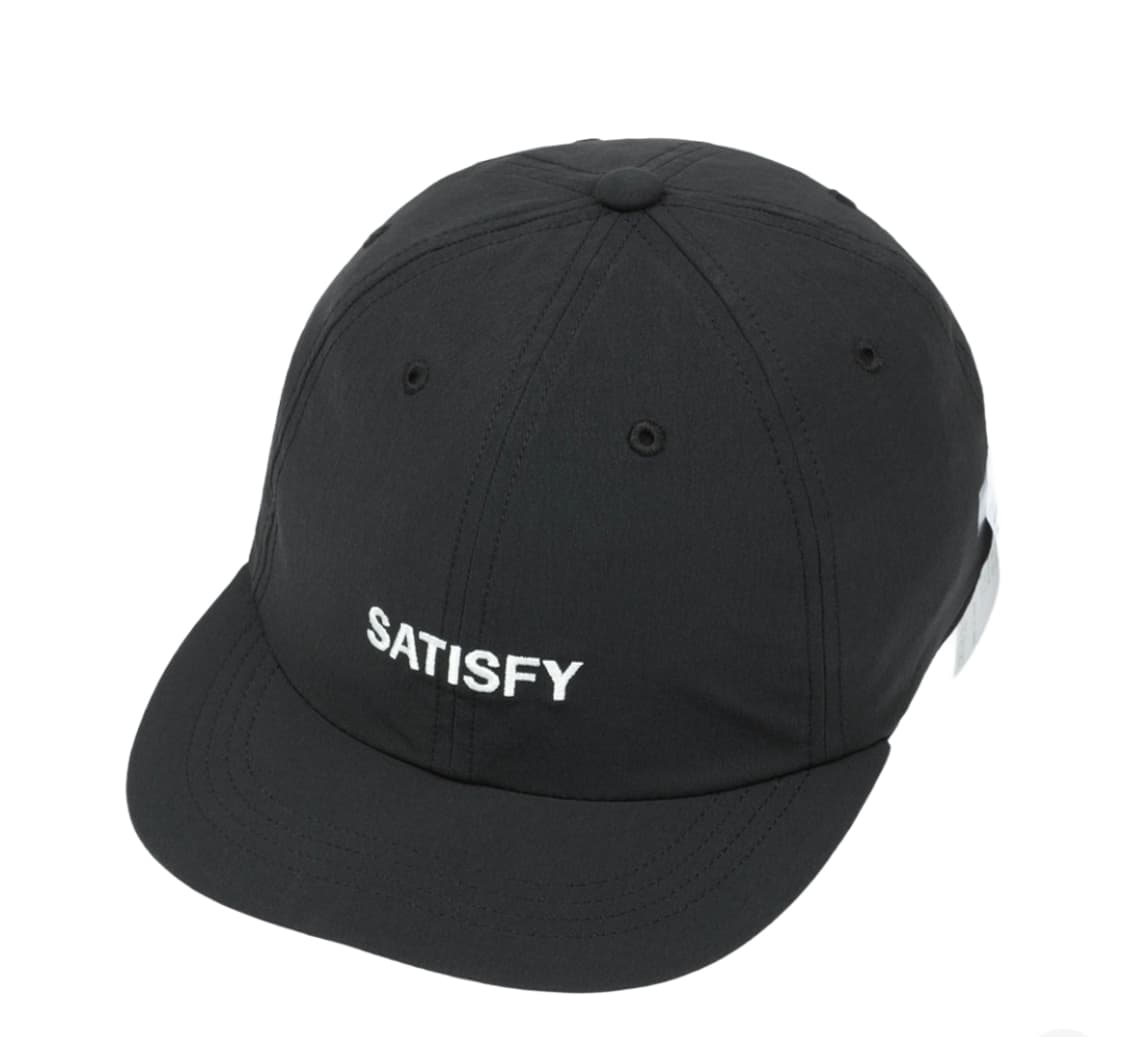 Satisfy 새티스파이 피스쉘 러닝캡 모자 블랙 상품이미지1