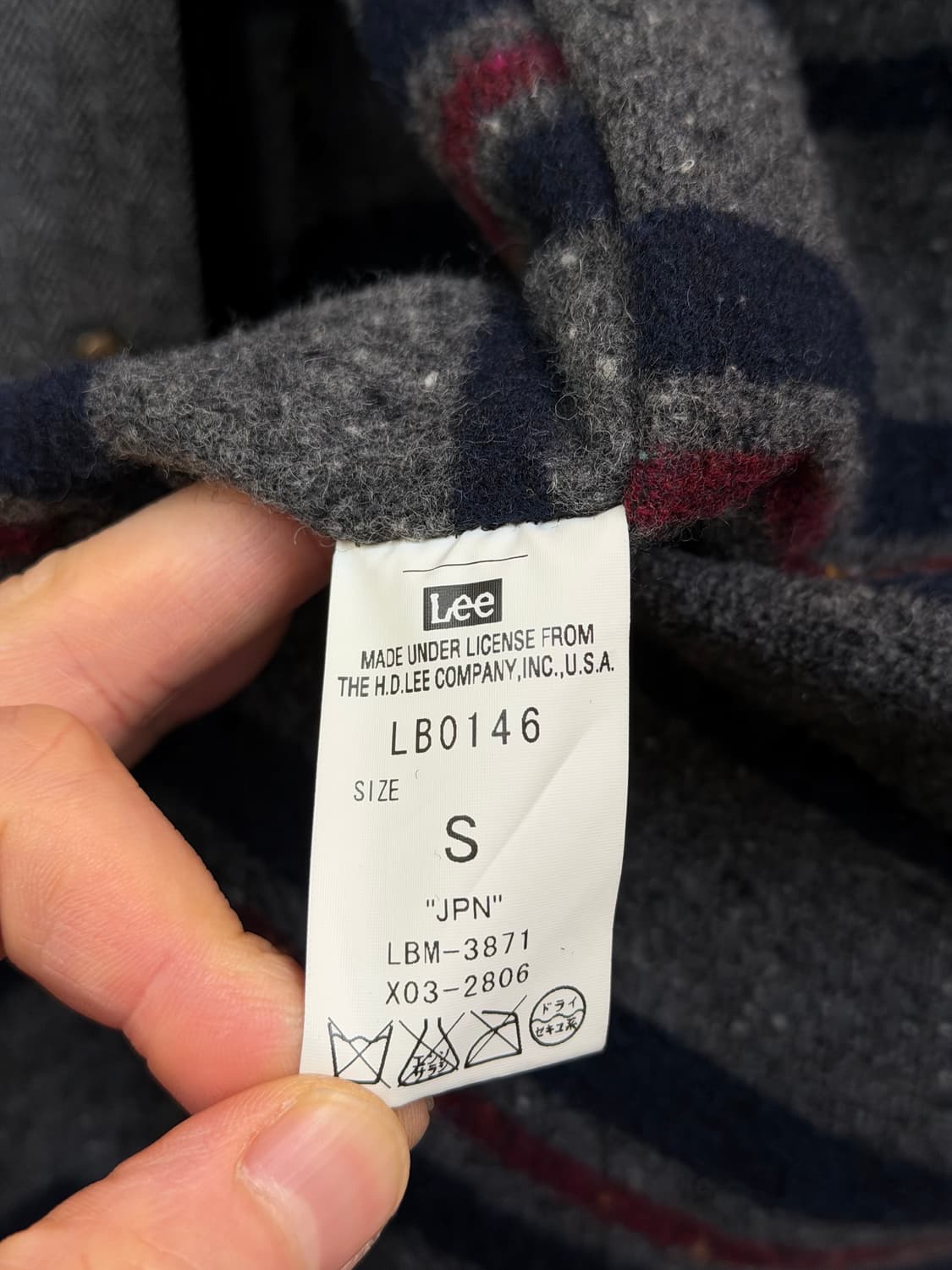 Lee x Nano Universe 블랭킷 모직 헤링본 코트 S 상품이미지7