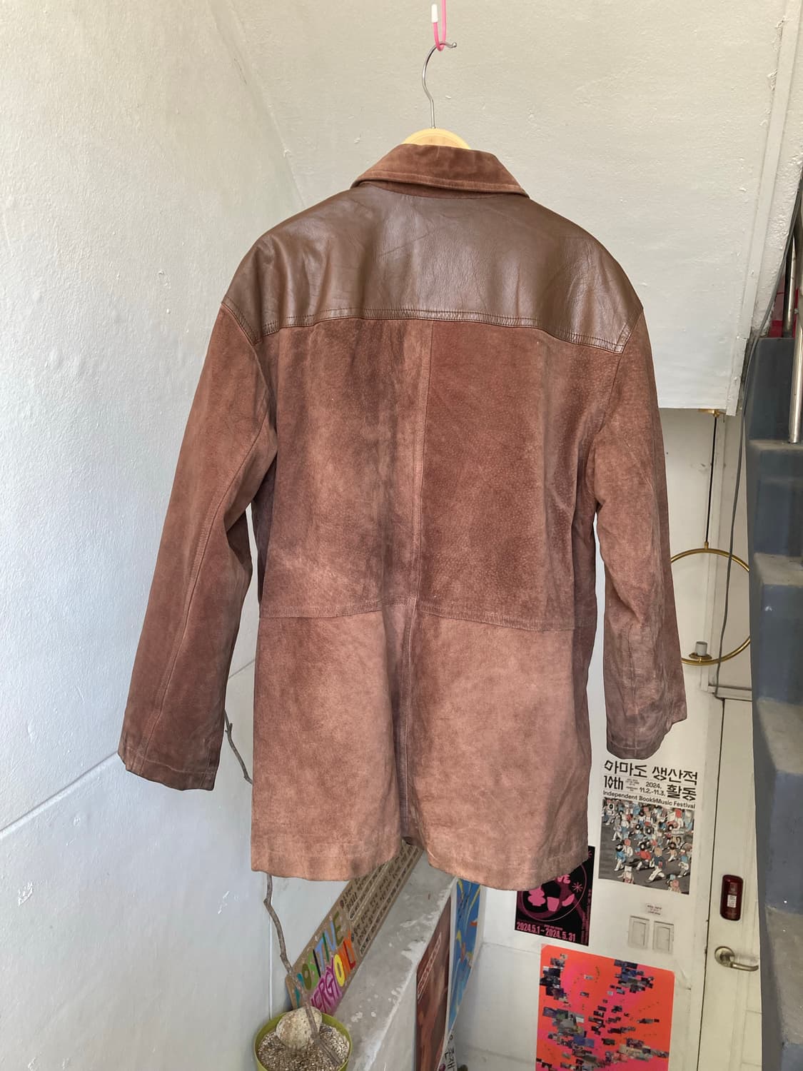 빈티지 스웨이드 가죽 자켓 상품이미지6