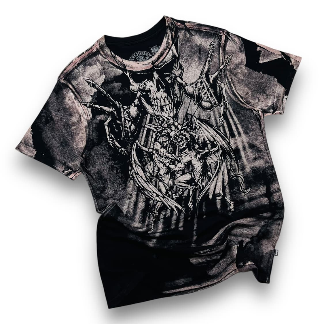 Affliction Puppet Master Skull T-shirt 상품이미지1