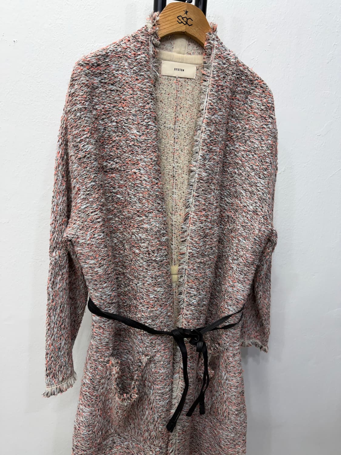정품) SYSTEM 시스템 한섬 트위드 자켓 가디건 90 F 상품이미지2