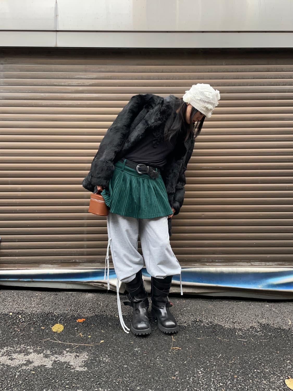 Black rabbit fur jacket 상품이미지3