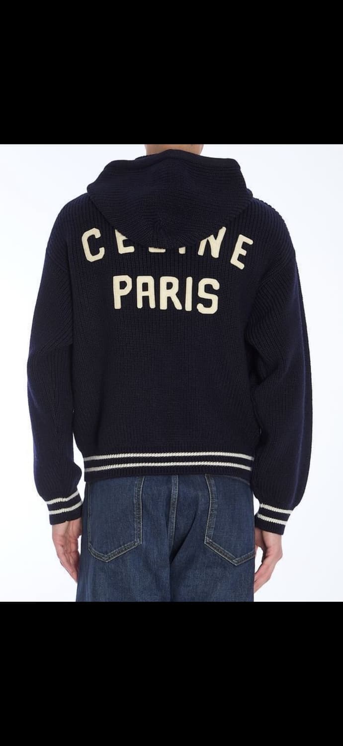 (A+/XS) / 셀린느 콜리지 후드 자켓 네이비 상품이미지10