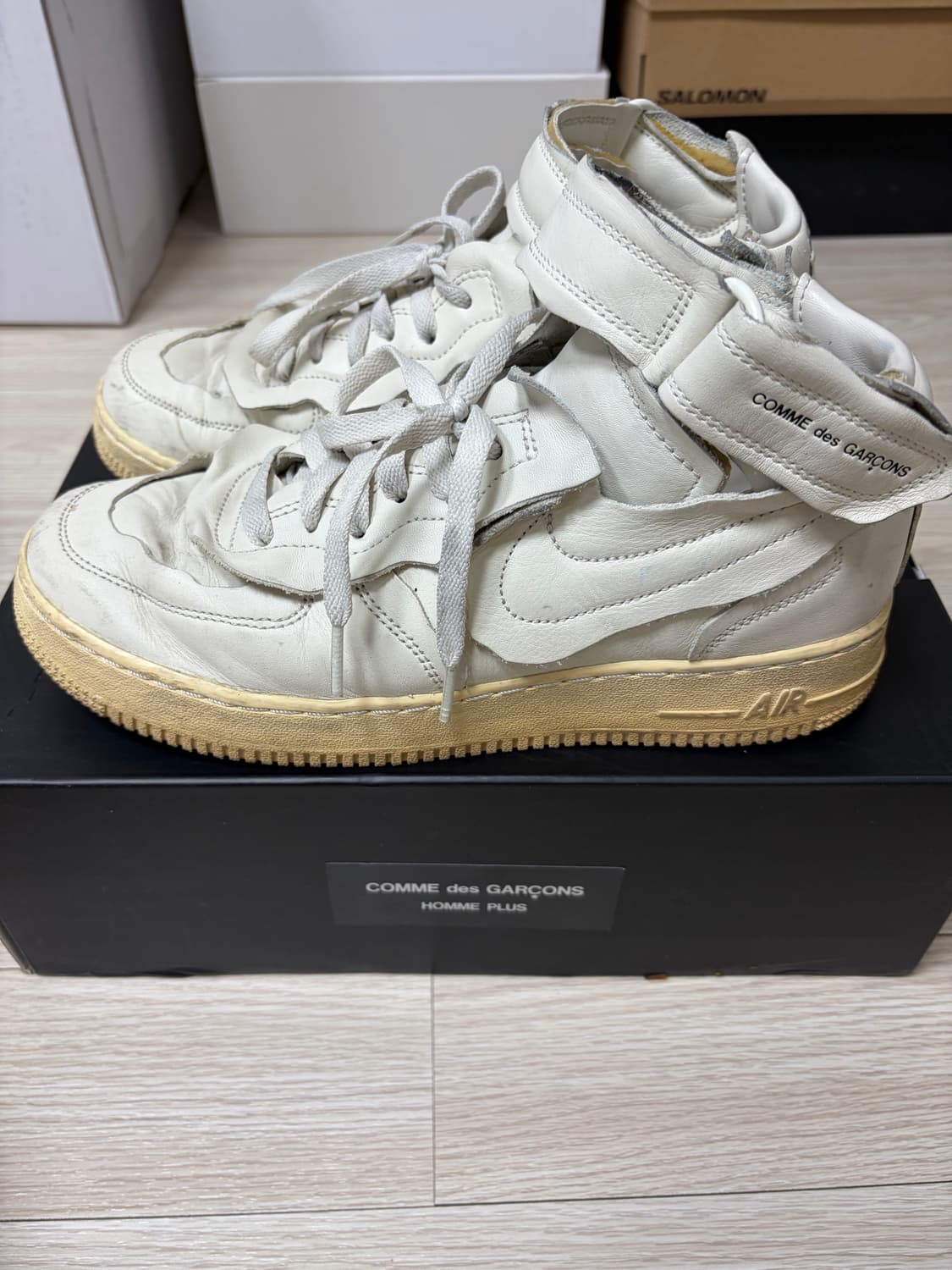 [265] 꼼데가르송 에어포스 미드 화이트 상품이미지6
