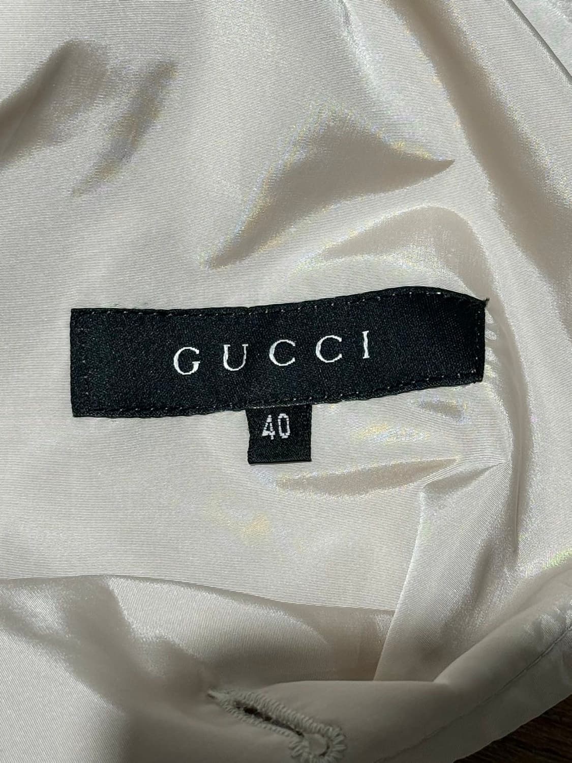 구찌 베이지 리본 벨티드 나일론 트렌치 코트 상품이미지6