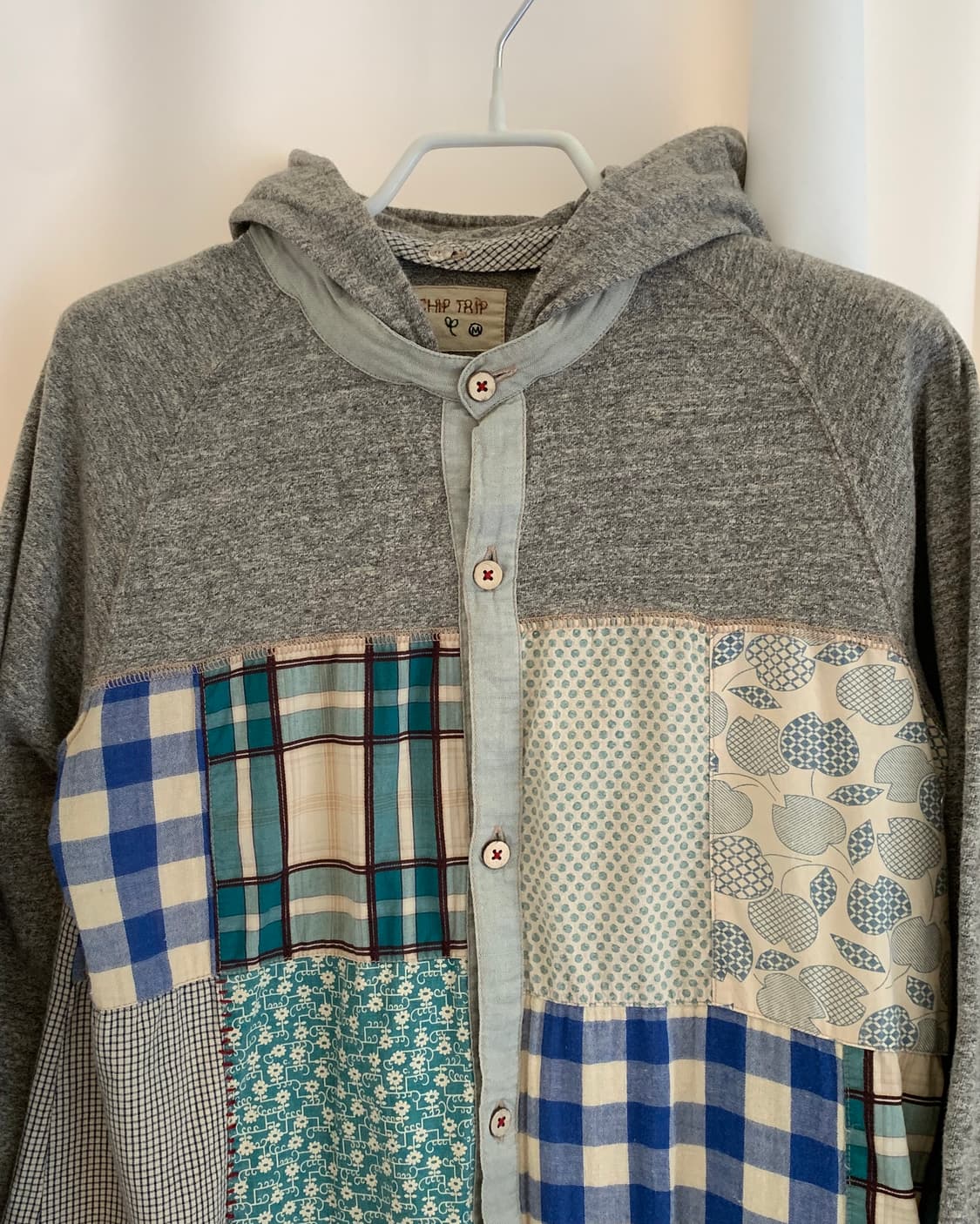 Mixed pattern long shirts dress 상품이미지4