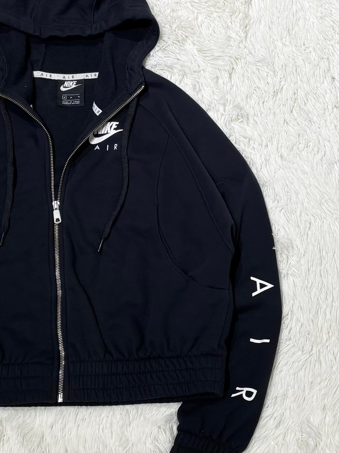 나이키 AIR 블랙 크롭 후드집업 상품이미지5