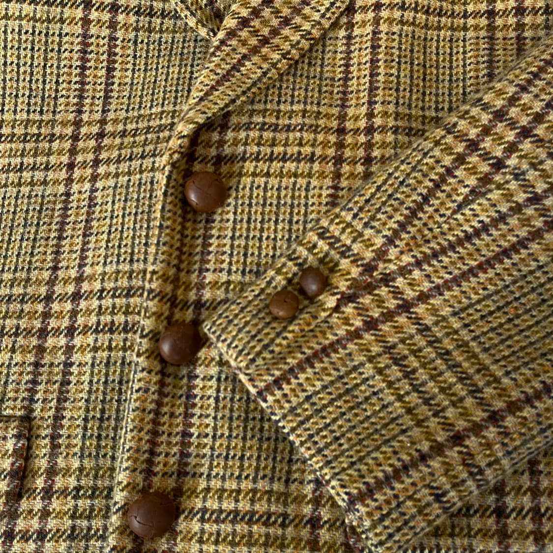 80’s Issey Miyake wool check jacket  상품이미지2