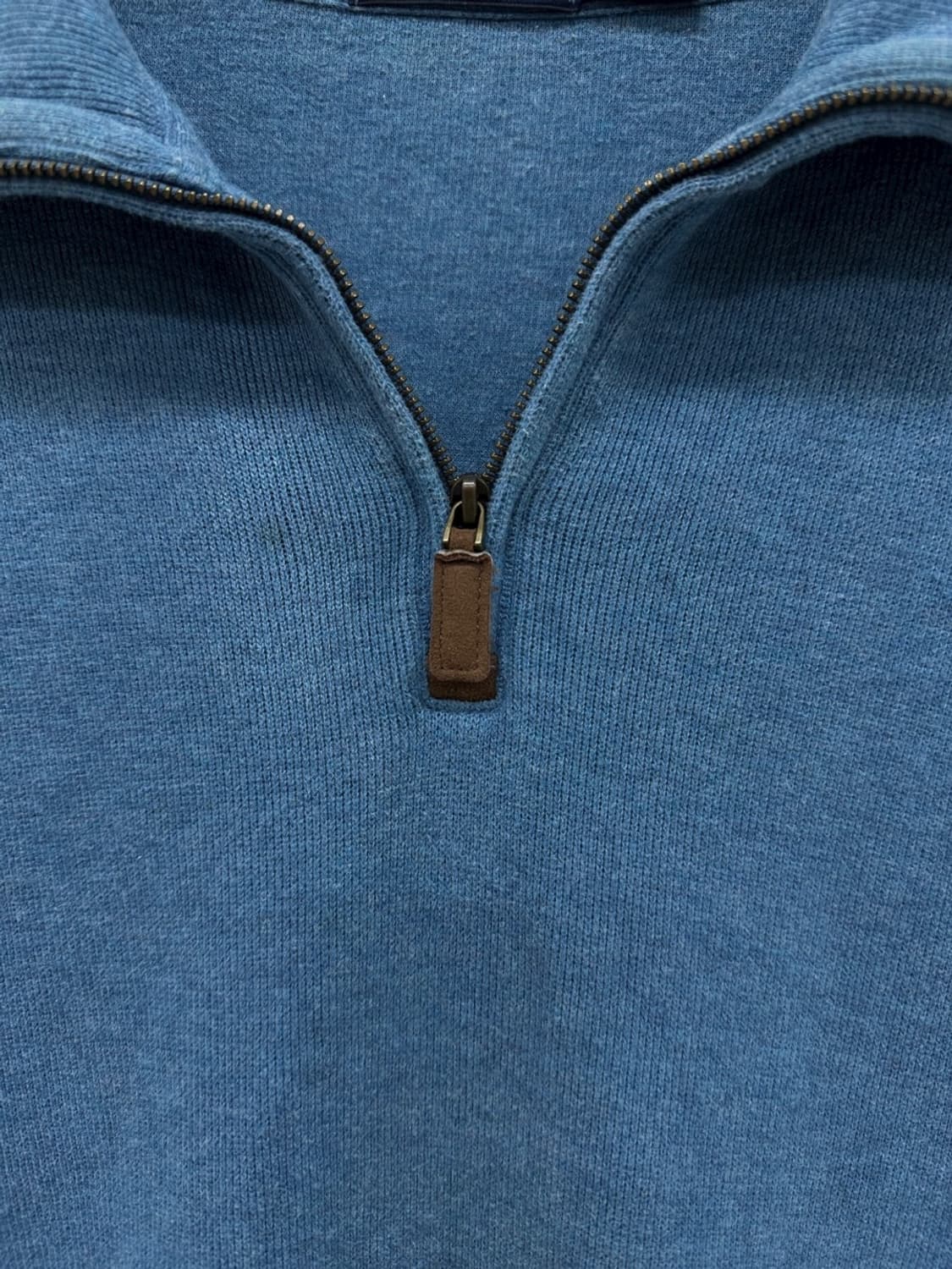  폴로 반집업 니트 블루 (L~XL)  상품이미지4