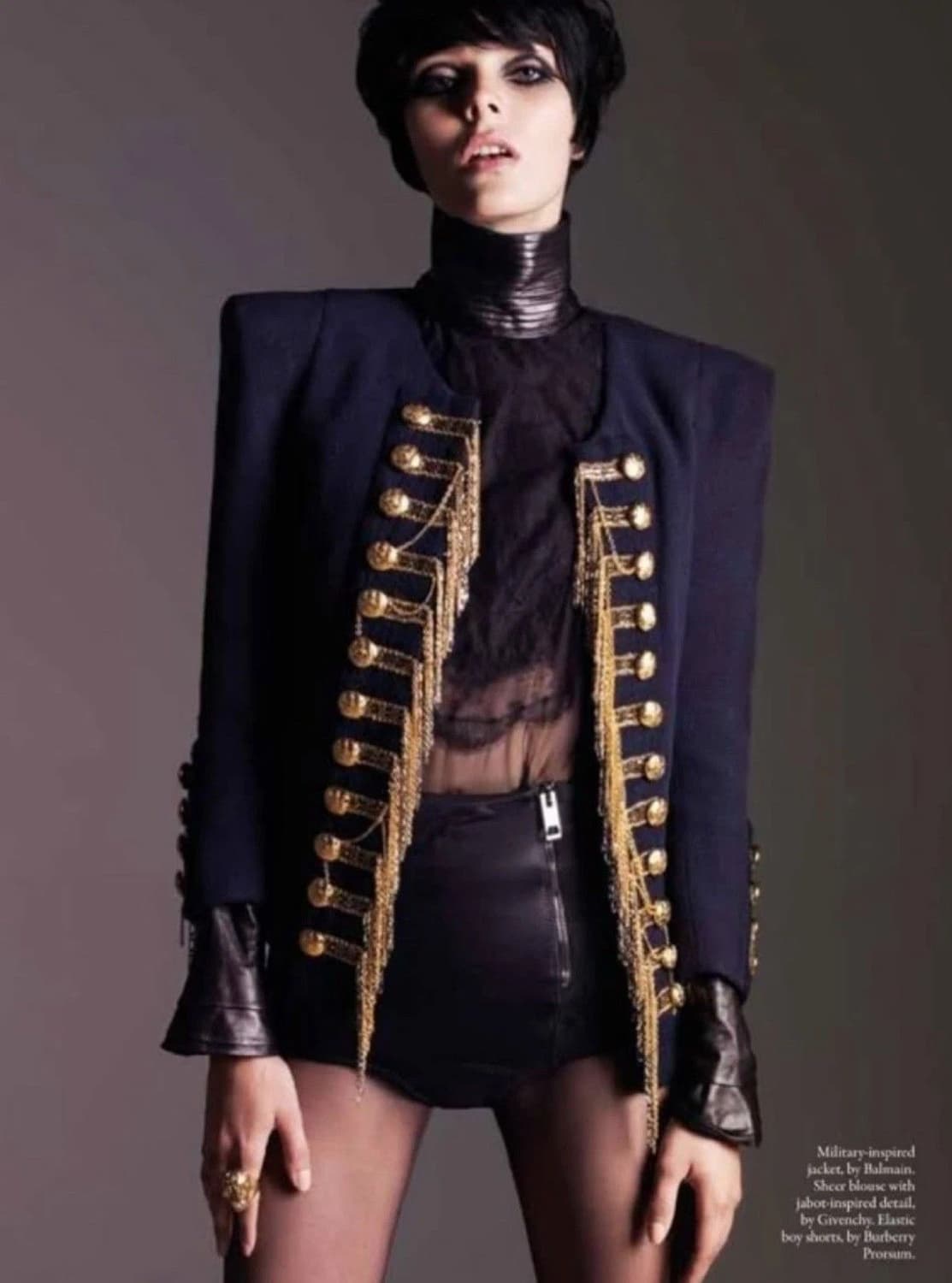 발망 2010FW 데카르넹 런웨이 나폴레옹 실크 트위드 자켓 상품이미지2