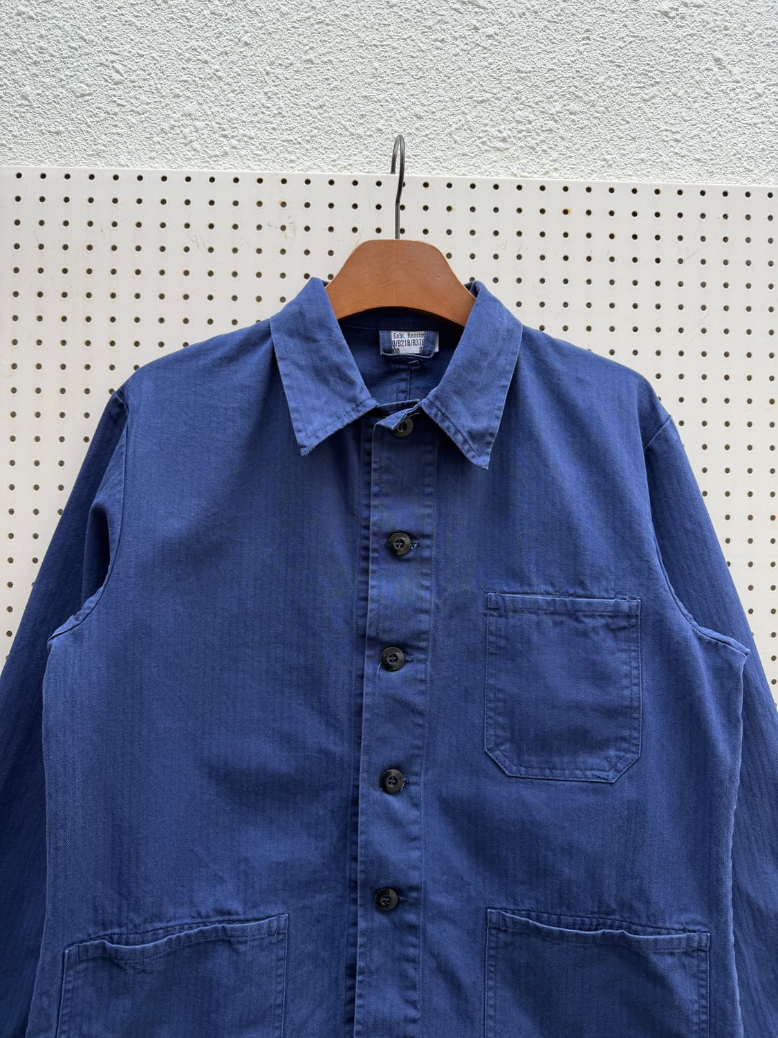 OLD VINTAGE PURPLE NAVY HBT 헤링본 프렌치워크자켓 상품이미지3