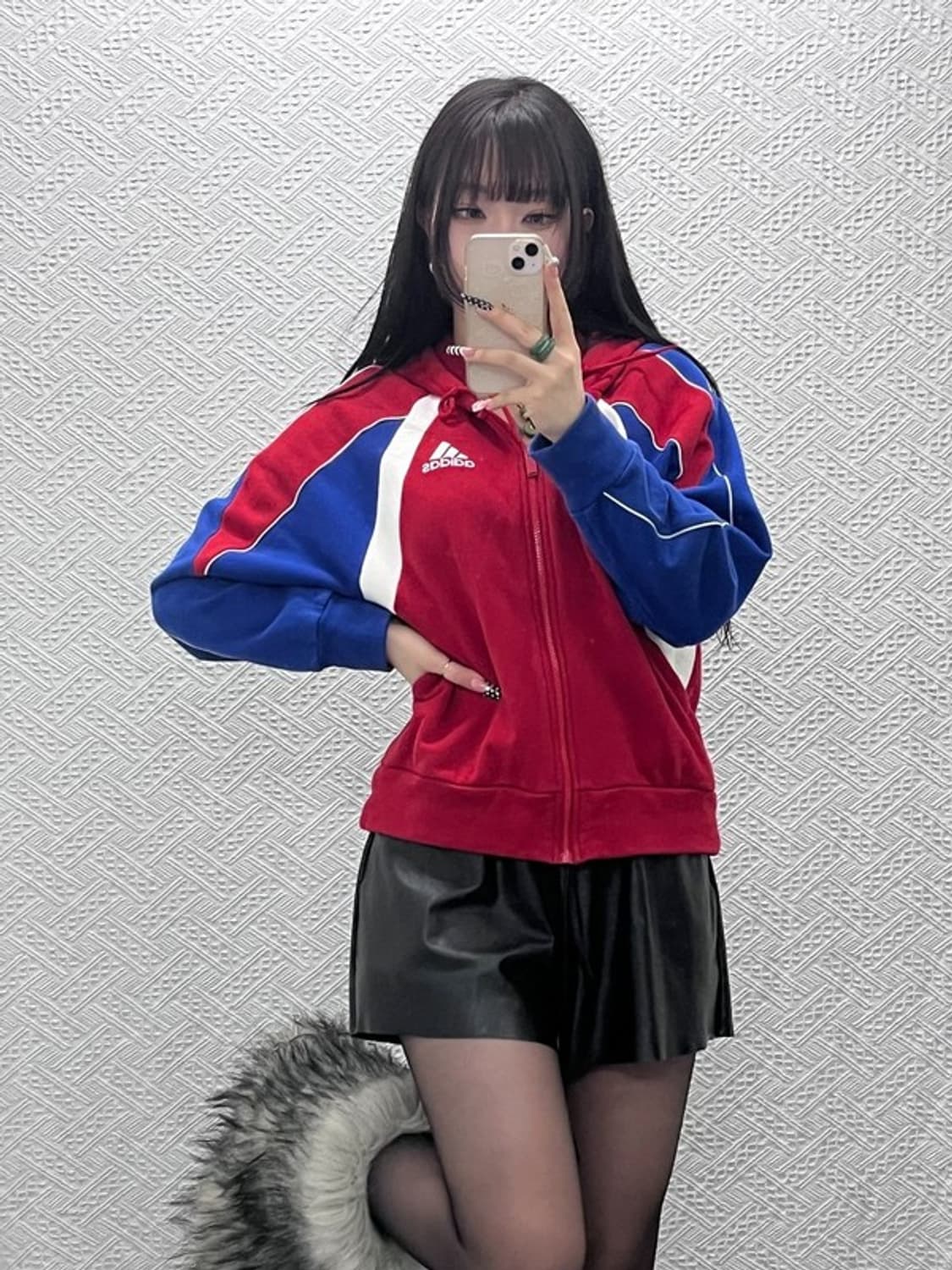 아디다스 올드스쿨 레트로 90's 배색 후드집업 M C10518 상품이미지1