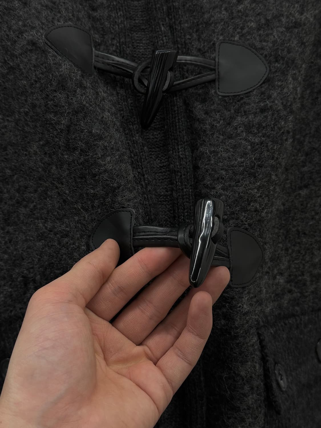 passione 더플 니트 후드 자켓 상품이미지3