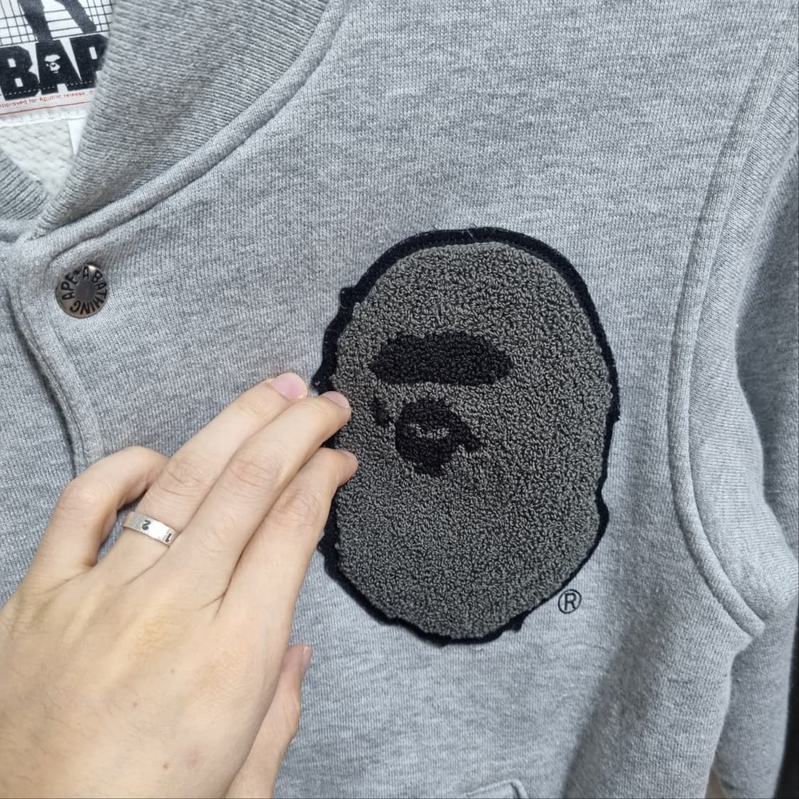 ( XS ) 베이프 그레이 스타디움 자켓 상품이미지2