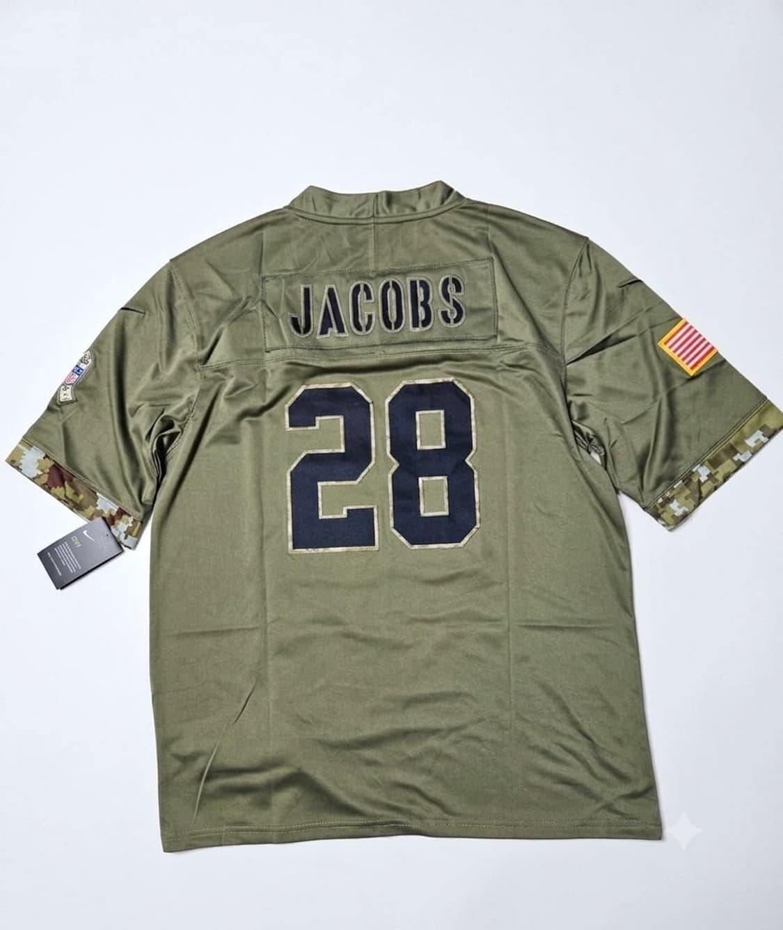 Nike 풋볼져지 nfl  레이더스 밀리터리 에디션 105-115 상품이미지2