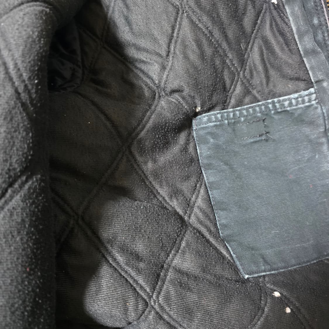 [OS] 빈티지 칼하트 J130 BKL 트래쉬드 워크 자켓 빅사이즈 상품이미지9