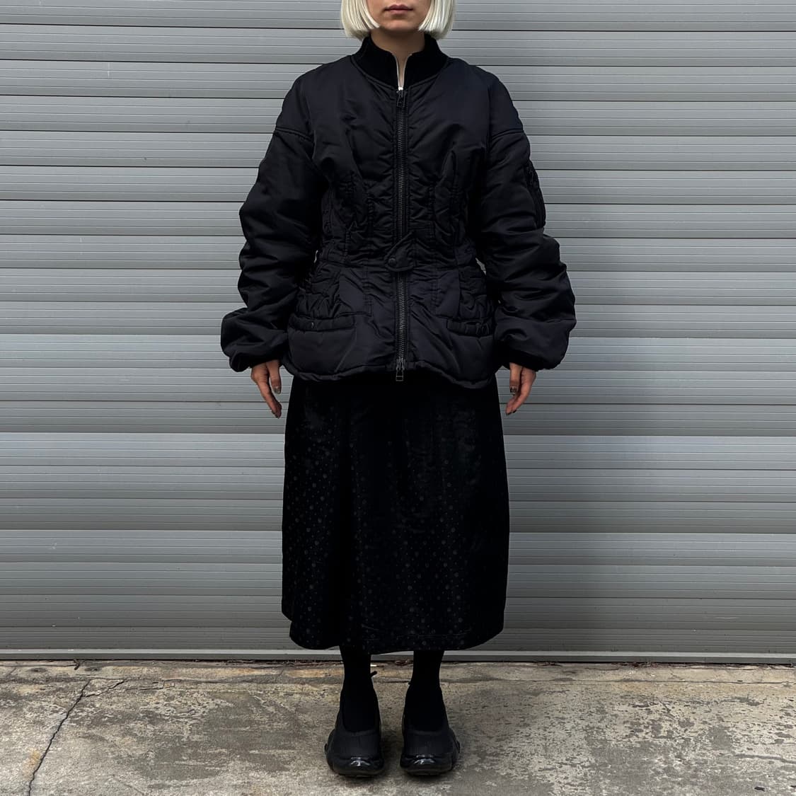 Nylon Corseted Bomber Jacket 상품이미지8