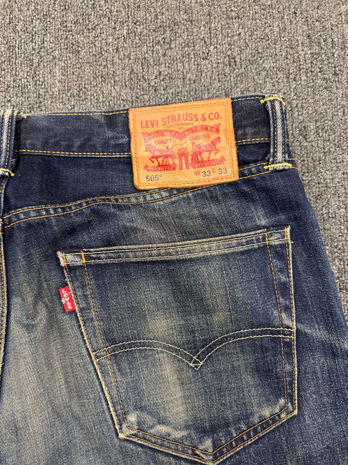 33)리바이스 빈티지 505 워싱 데님팬츠 상품이미지9