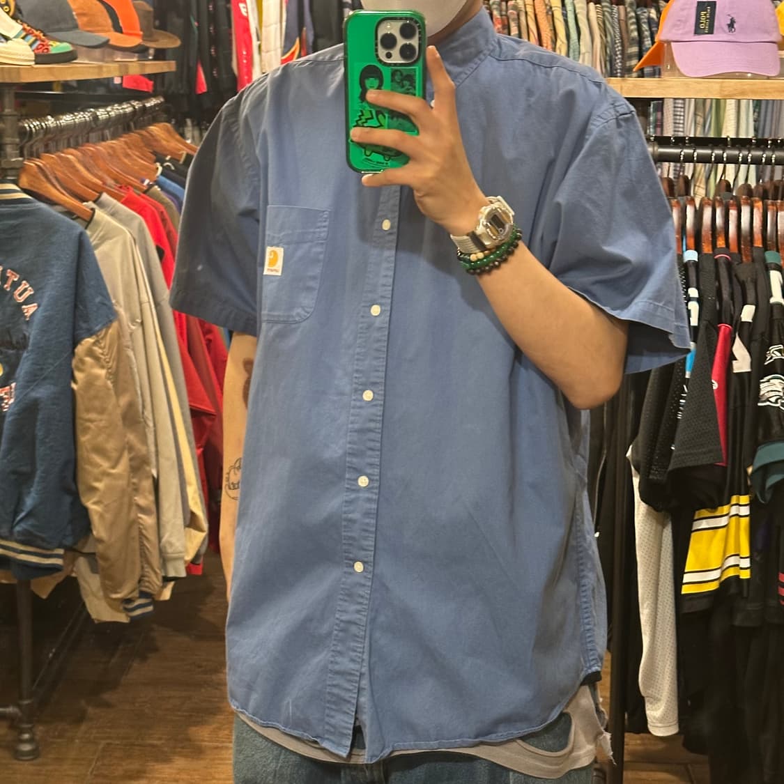 [HI] 칼하트 반팔 셔츠 블루 상품이미지3