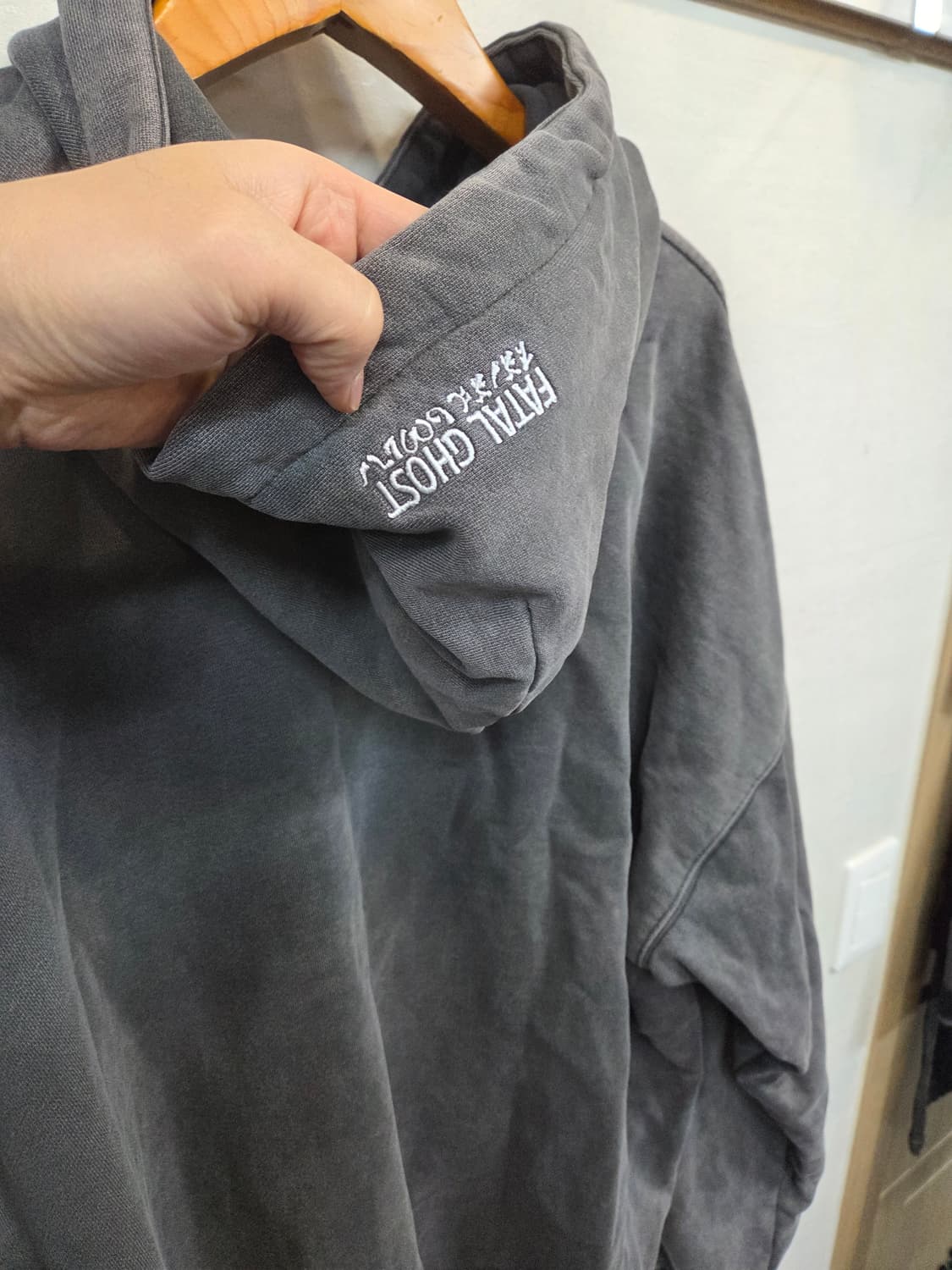 페이탈 고스트 피그먼트 오버핏 후드티 xl 상품이미지3