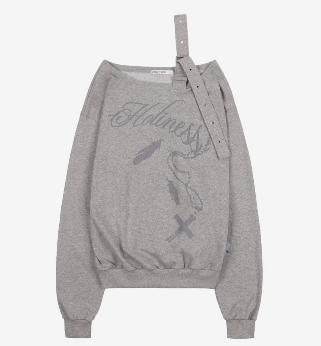 팬시클럽 원숄더 버클 스웻셔츠 상품이미지2