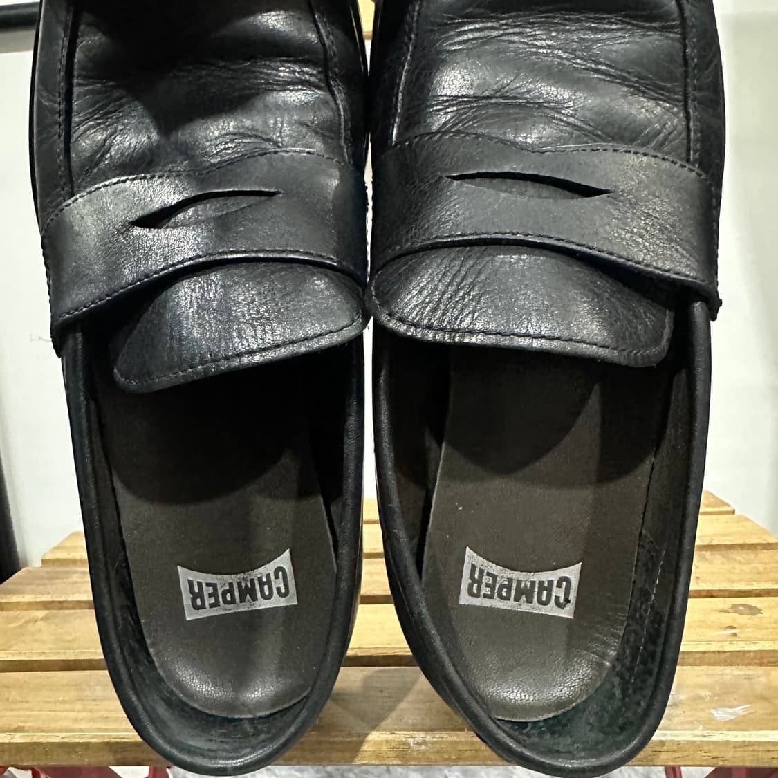 39) 캠퍼 로퍼 남성 남자 구두 페니로퍼 레더 블랙 상품이미지8