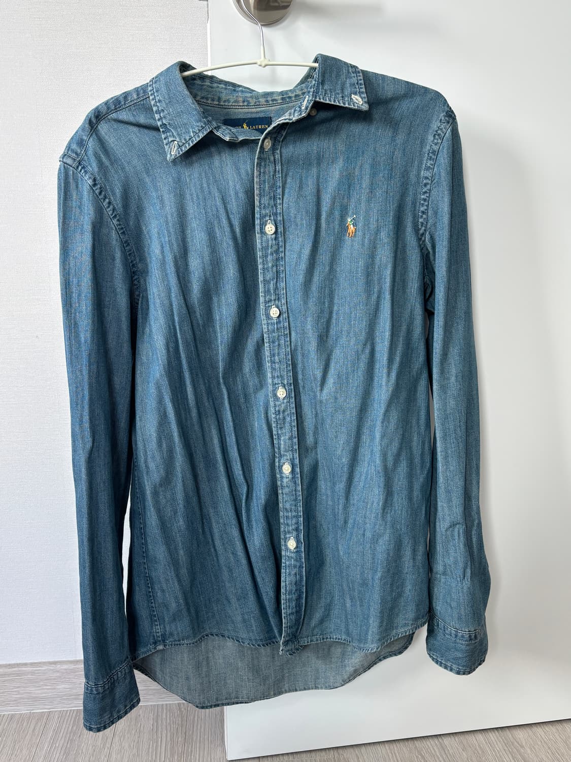 폴로 데님 셔츠 여성 xs 상품이미지2