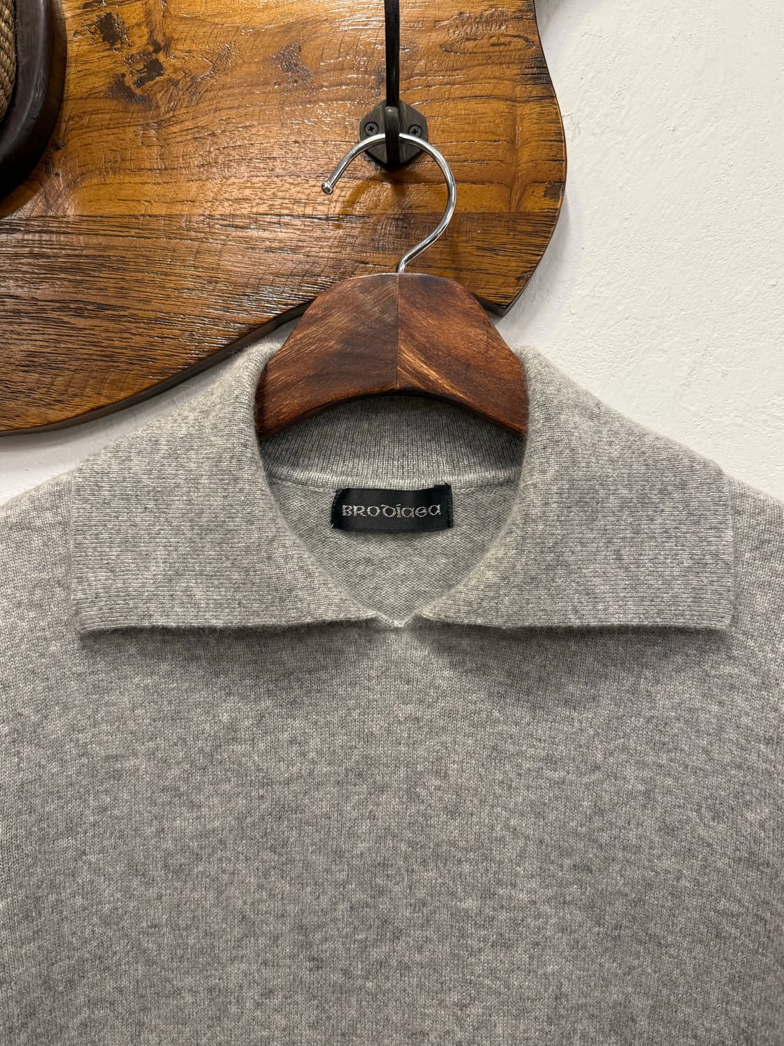 55) Cashmere 100 Knit Polo Top 상품이미지3