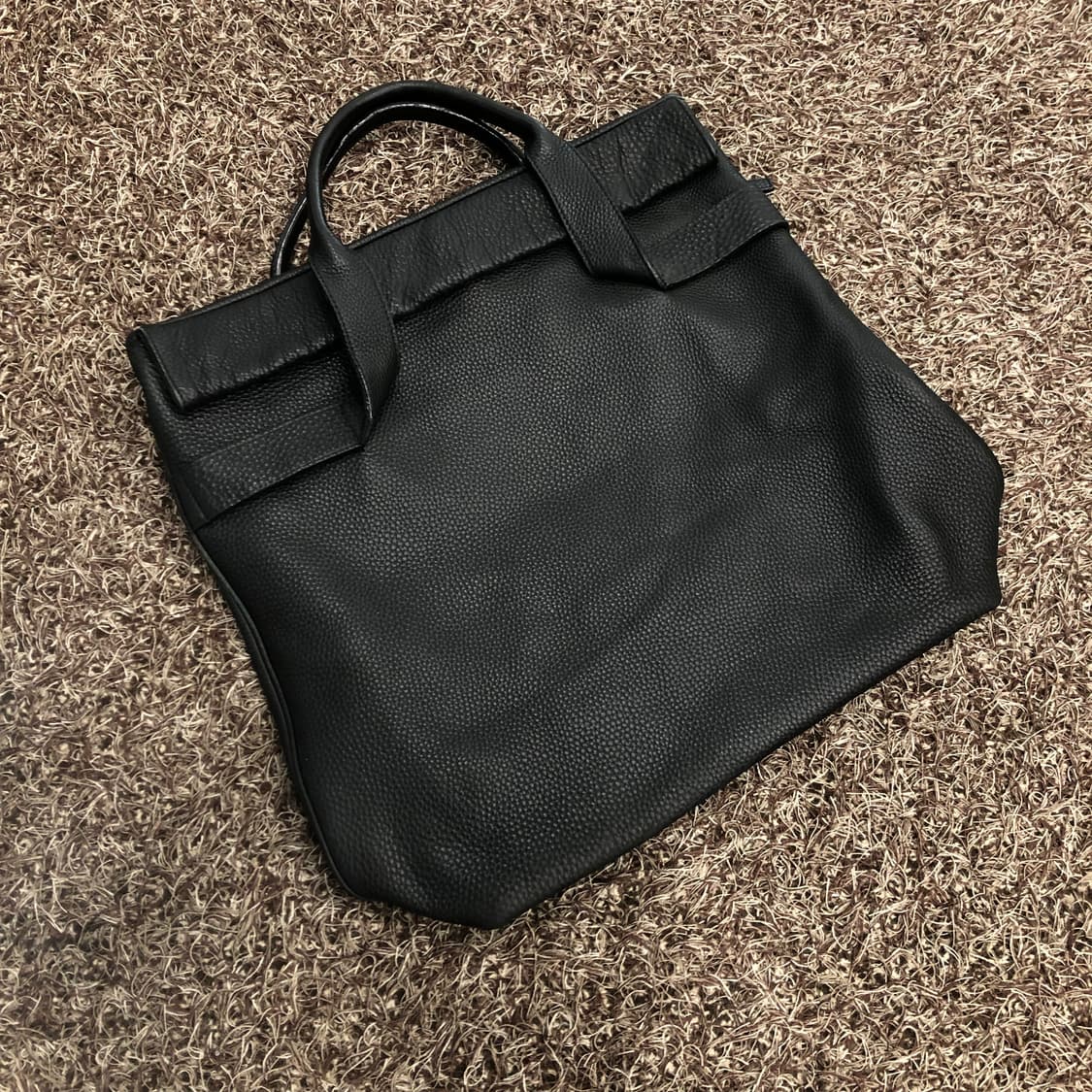 우영미 소가죽 레더 토트백 상품이미지3