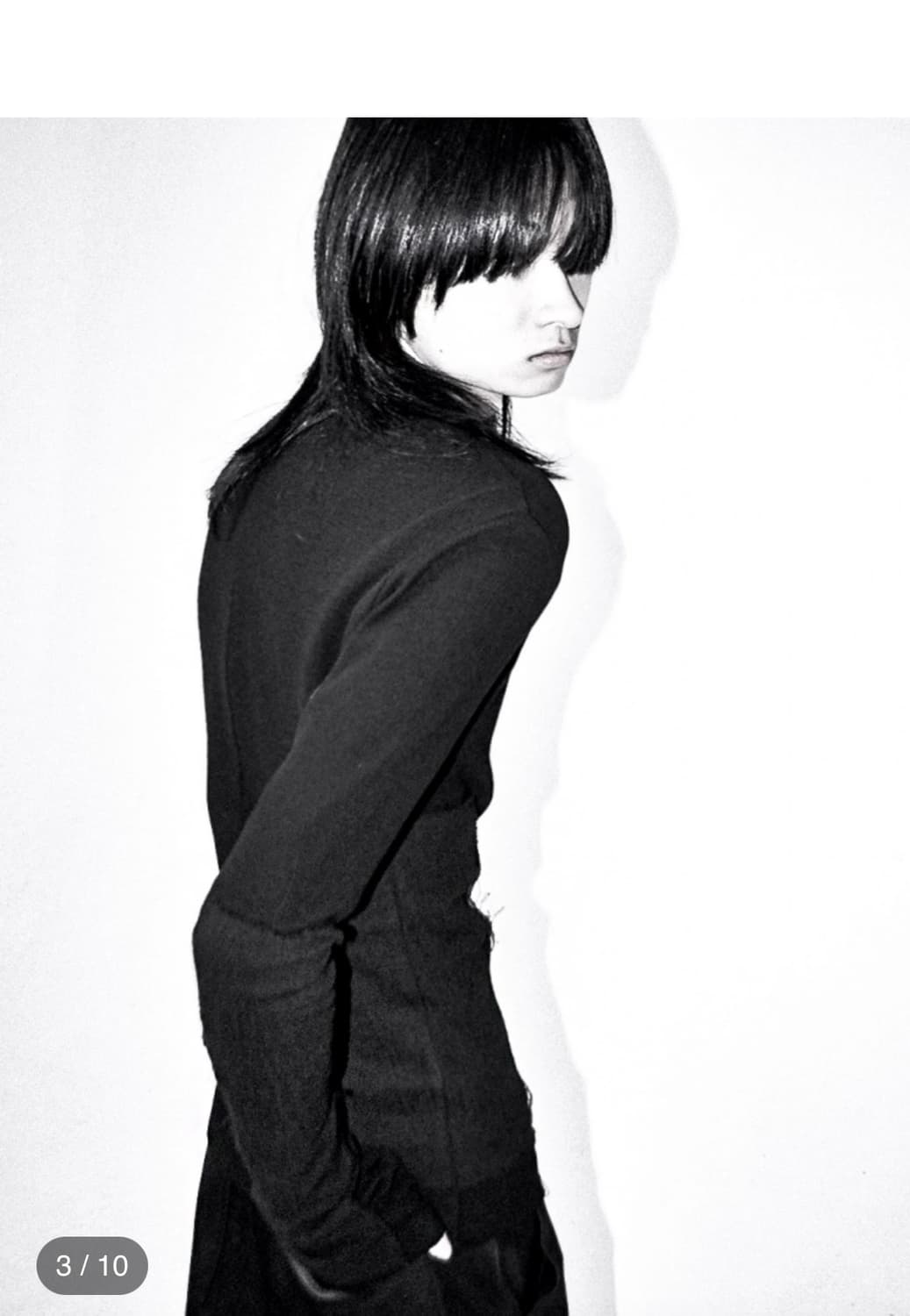 Bandage Patched Long Sleeves (black) 상품이미지3