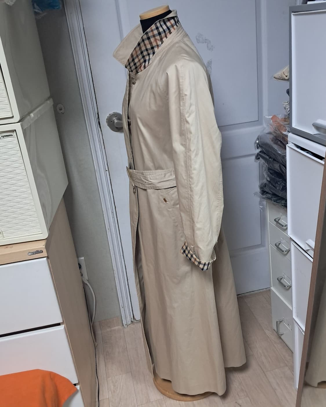 닥스 여성 빈티지 롱 트렌치 코트 베이지 66 상품이미지2