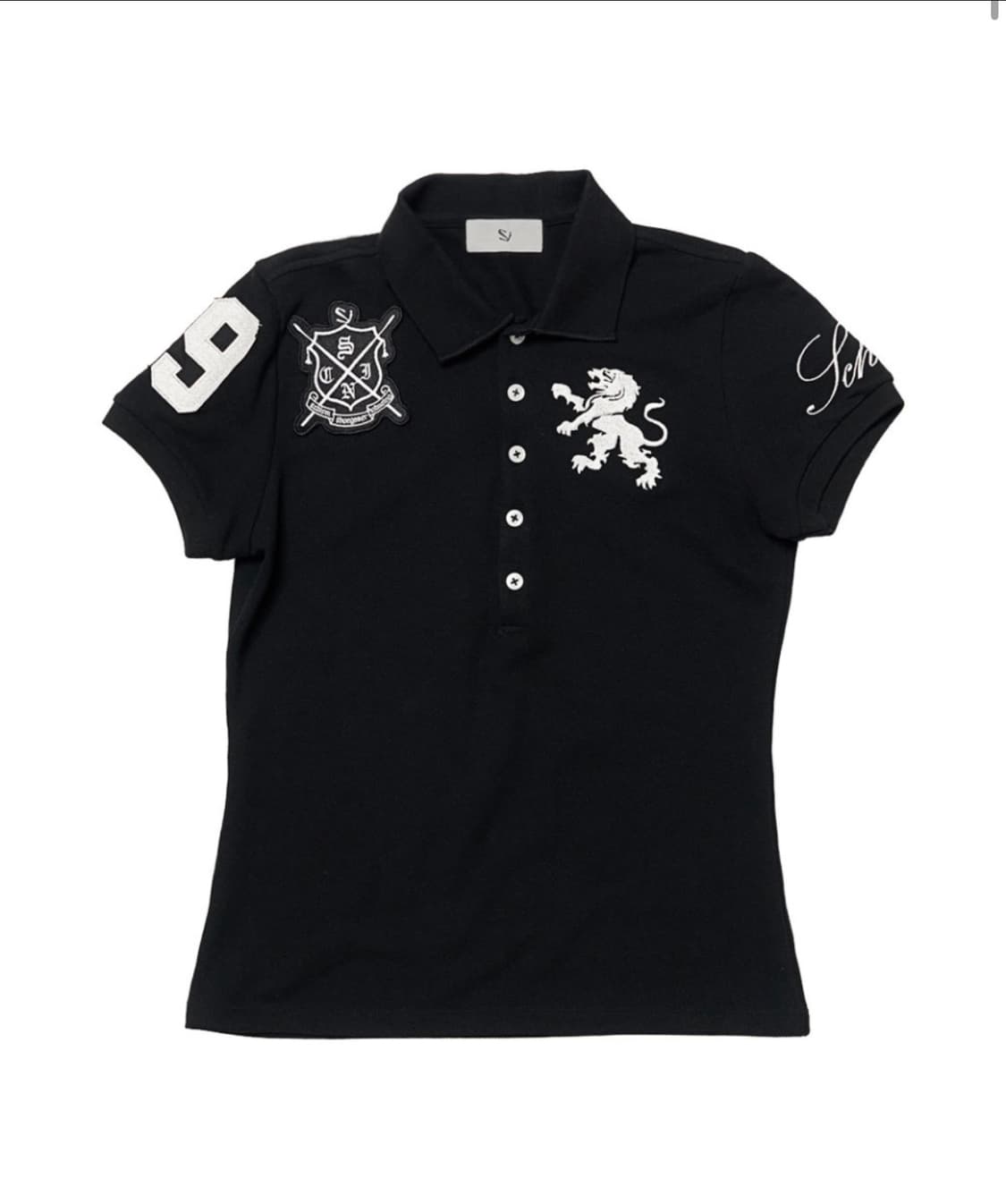 스키즘인듀싱 TEAM SCHISM POLO SHIRT BLACK 상품이미지2
