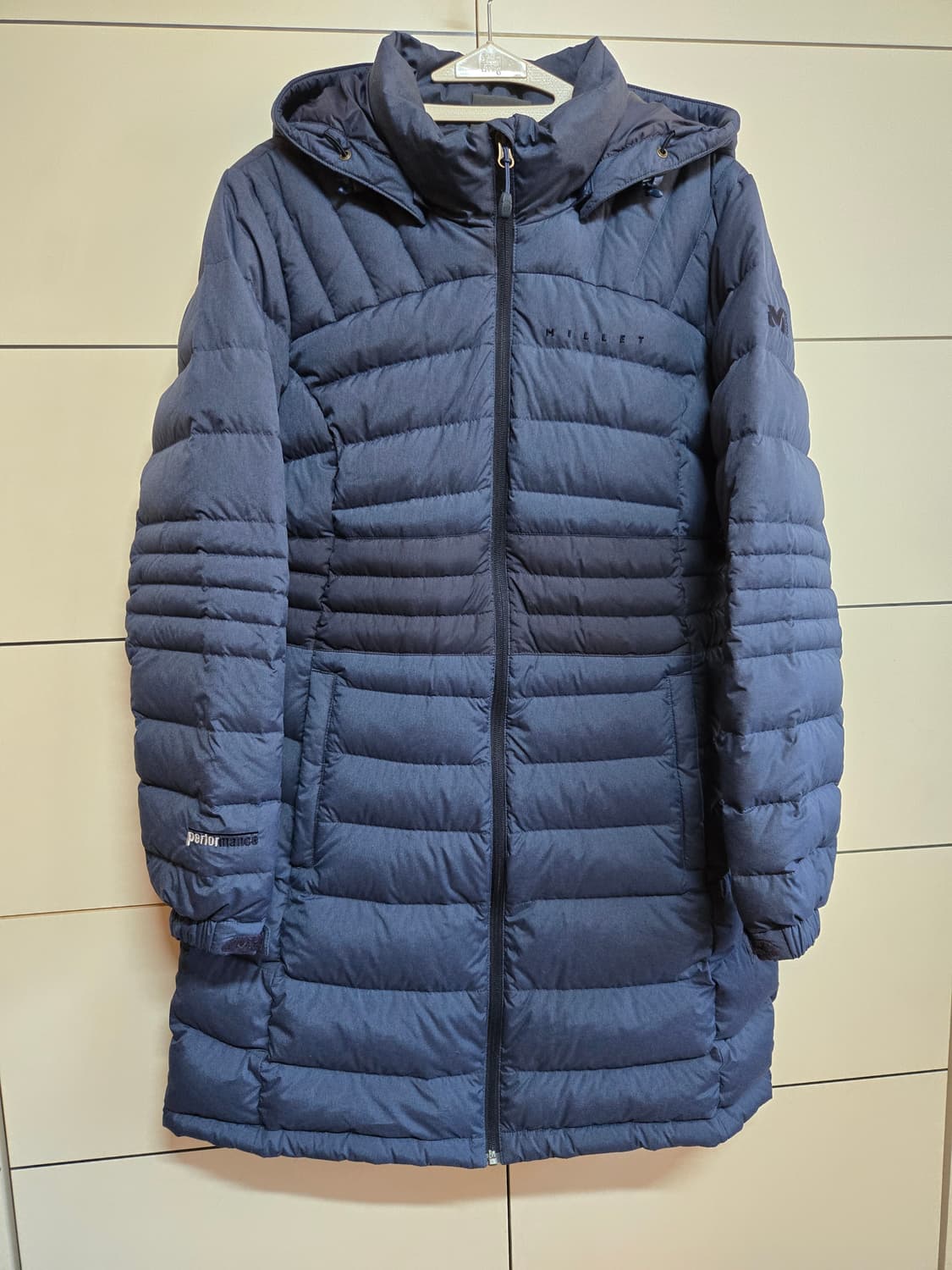 밀레 여성 구스다운 롱패딩 상품이미지1