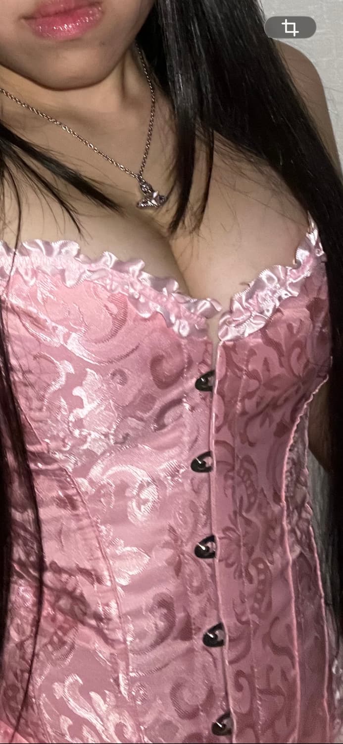 엔틱 페어리 레이스 핑크 코르셋 상품이미지5