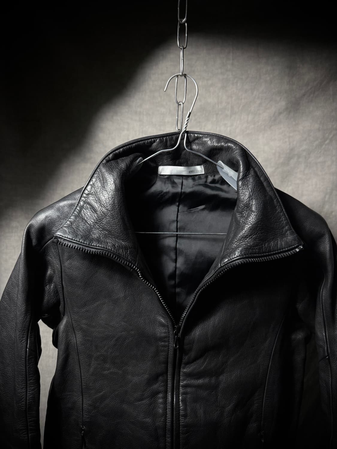 CIVILIZED High Neck Cow Leather Jacket 상품이미지6