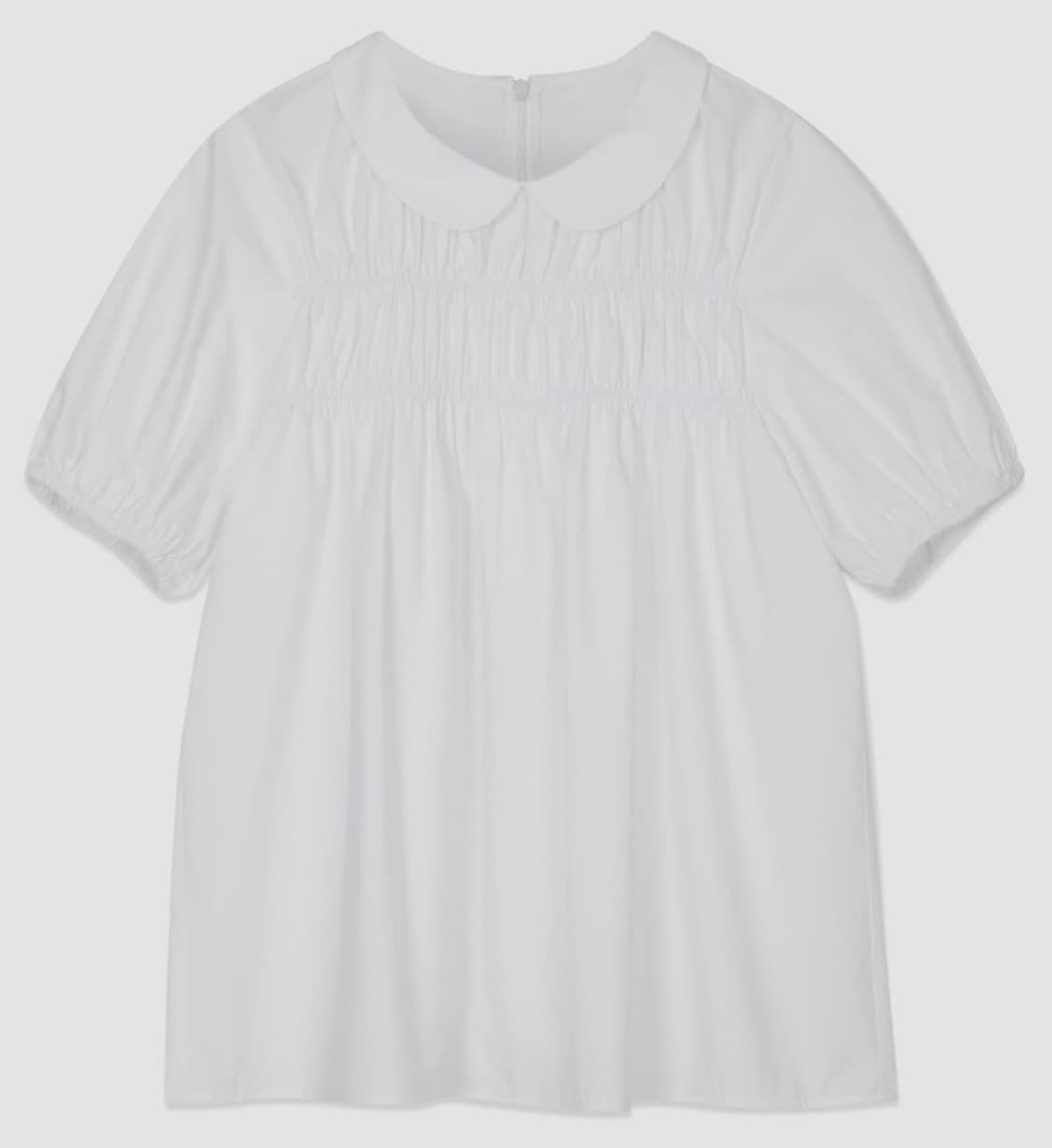 버뮬라 개더 카라 블라우스 상품이미지2