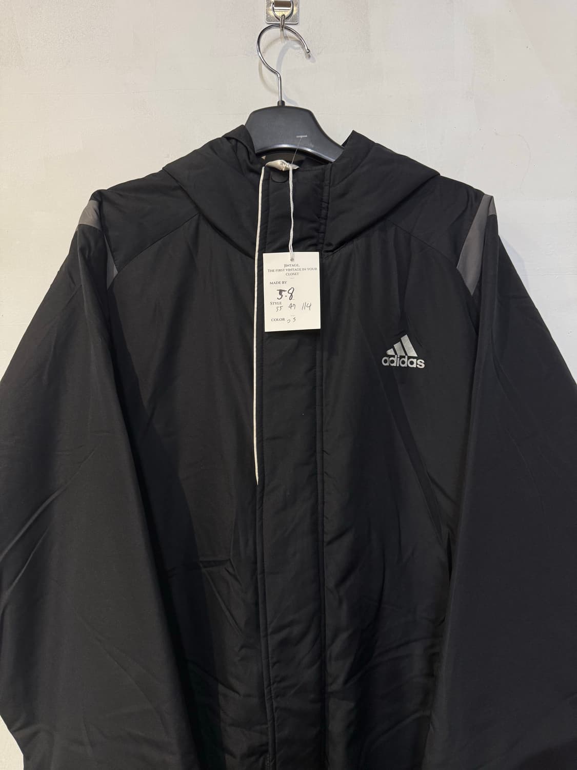 아디다스 블랙 롱패딩자켓 상품이미지2