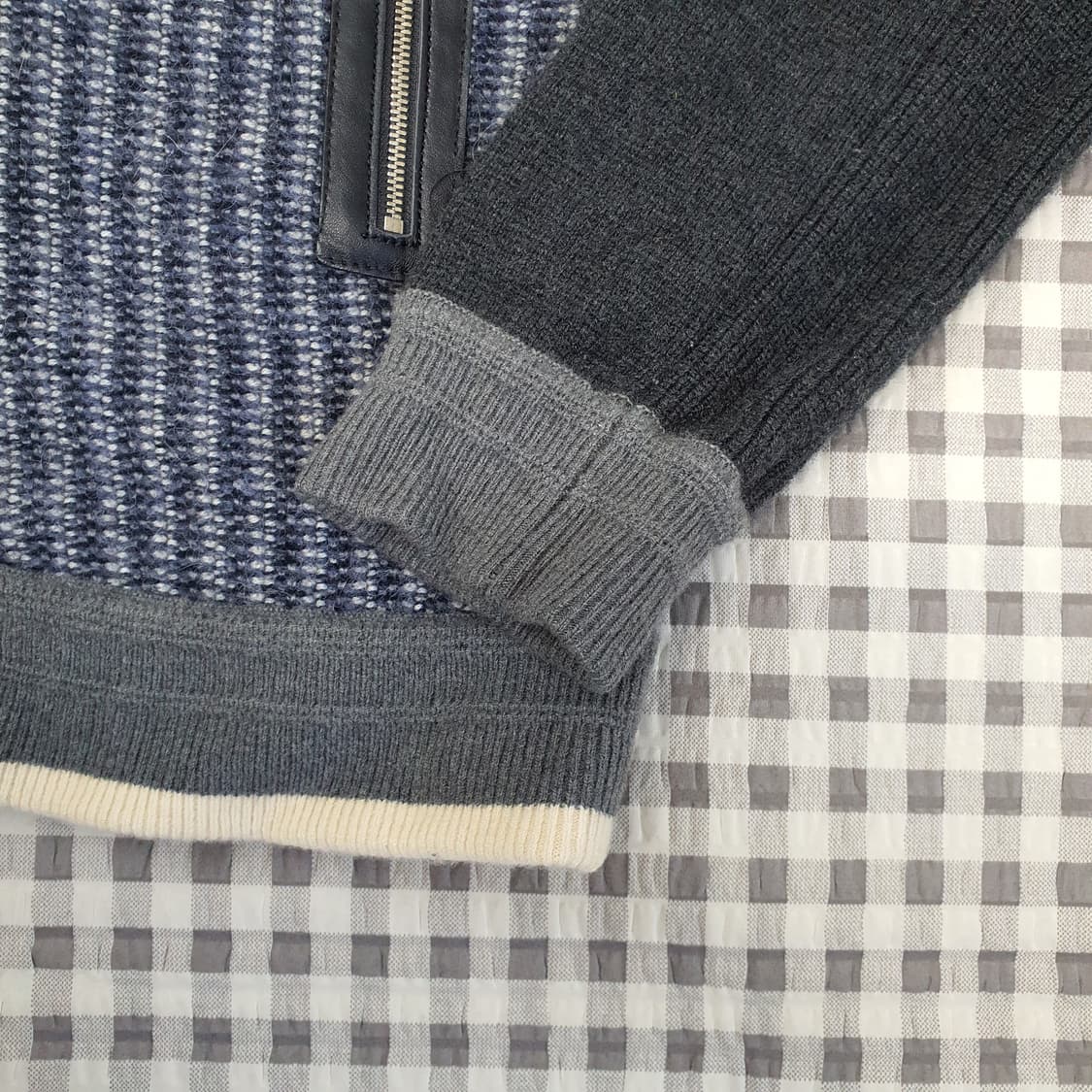 한섬 시스템 니트 블루종 가디건 남자95 상품이미지4